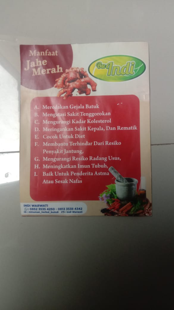 Jamu Jahe Merah