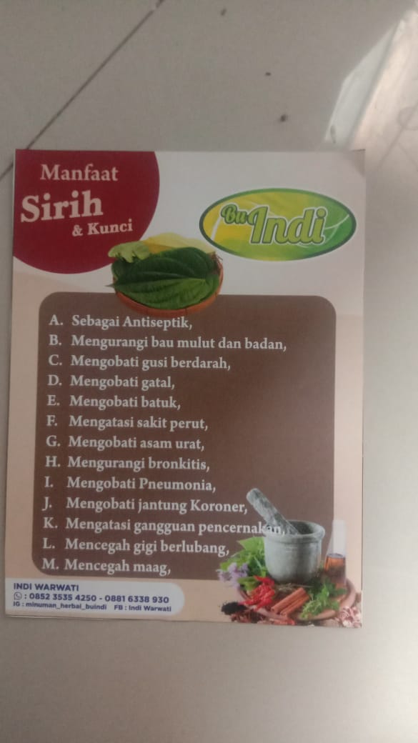 Jamu Sirih & Kunci