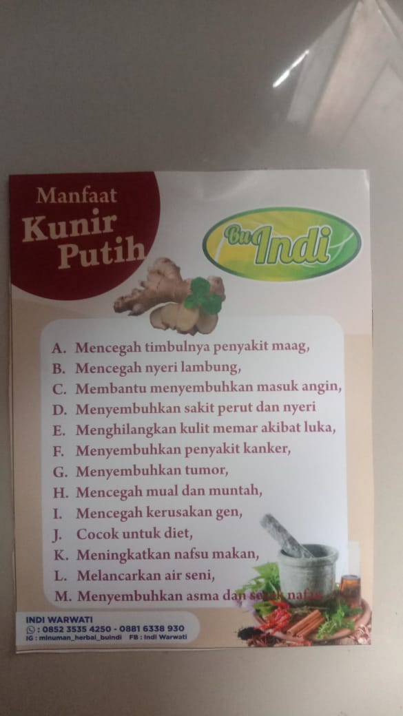 Jamu Kunir Putih